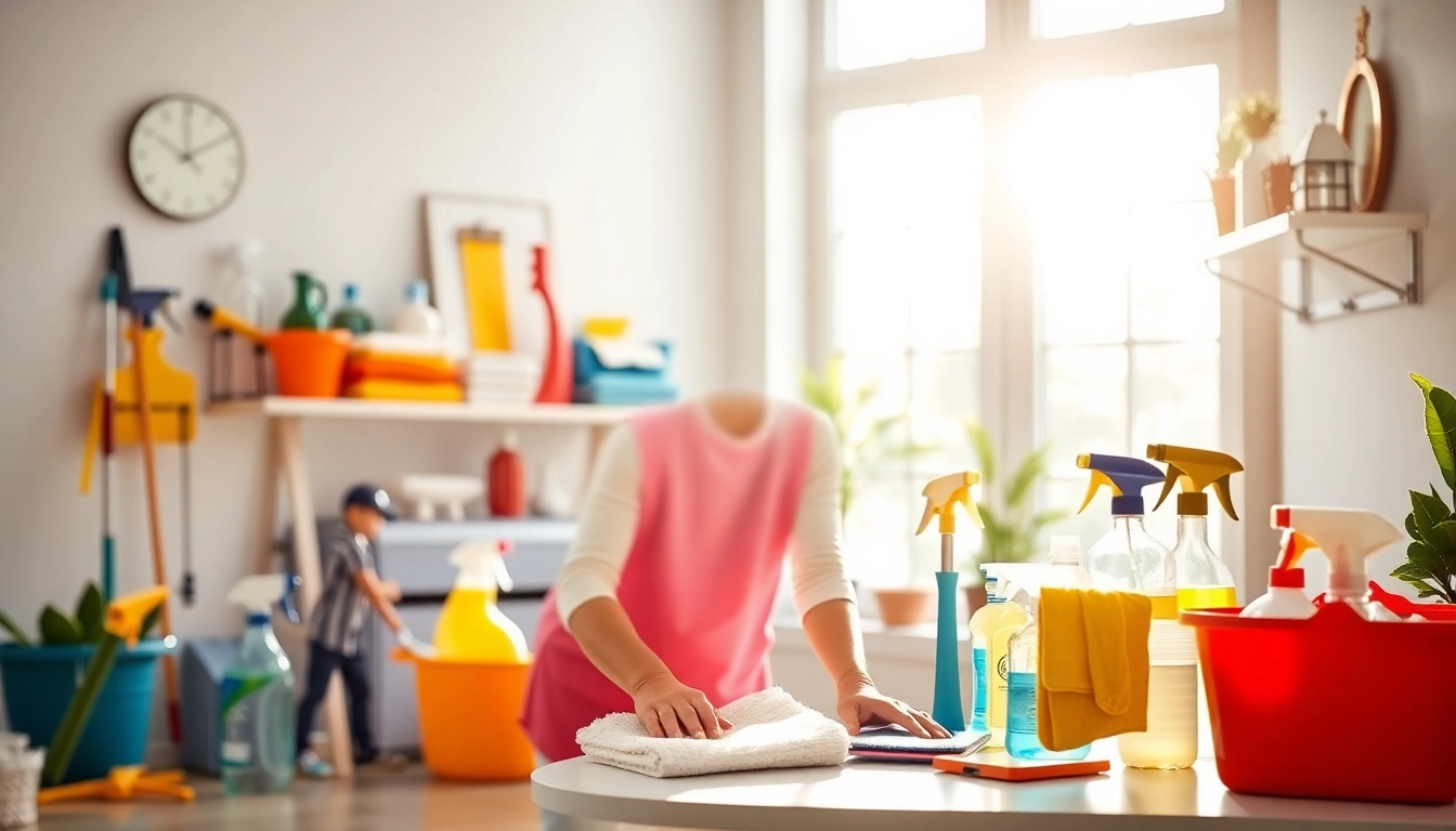 Cleaners in action at a cleaning company in Jacksonville, showcasing professional tools and sparkling interiors.