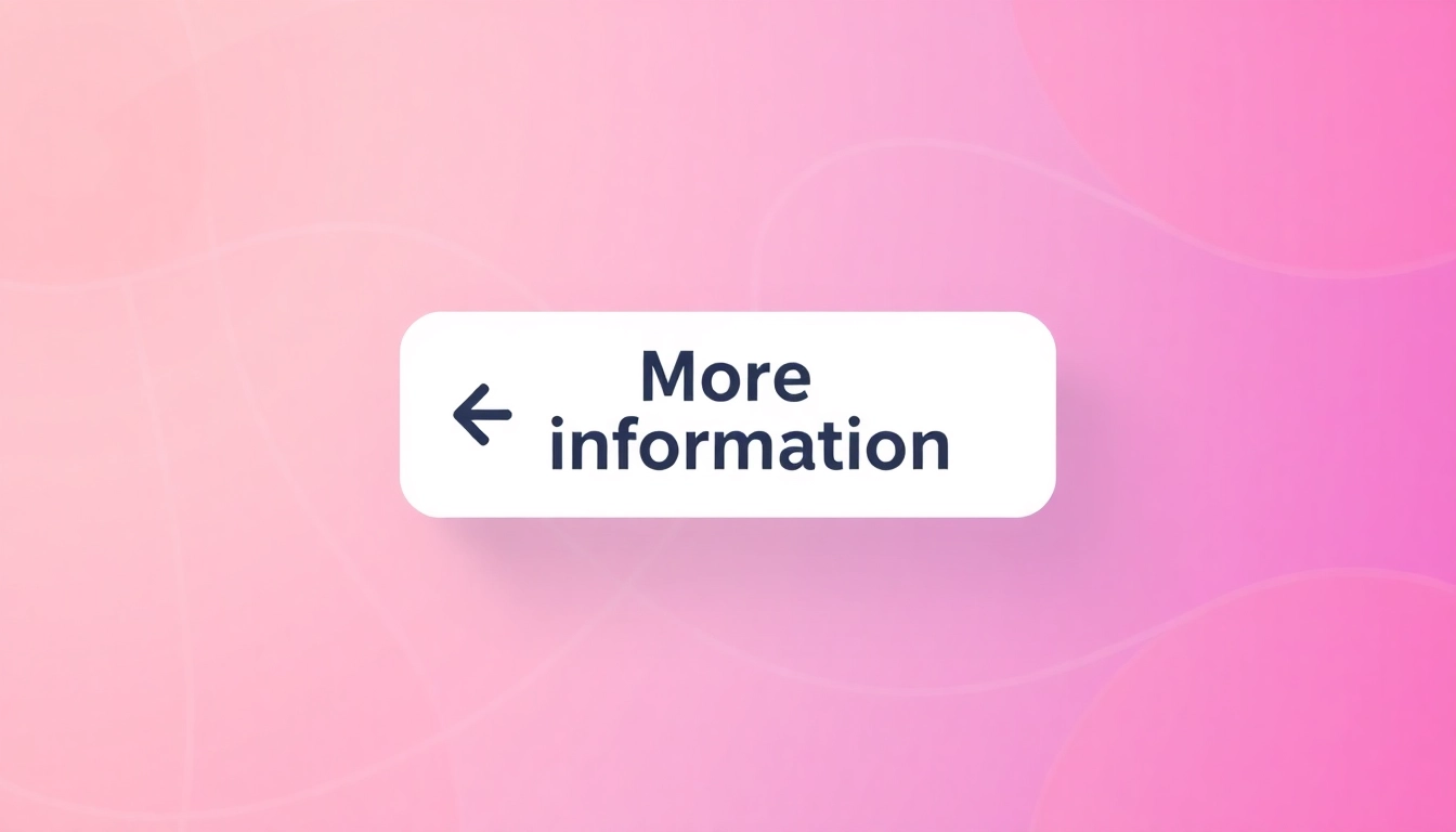 Click for more information with a unique navigation symbol in a vibrant gradient background.