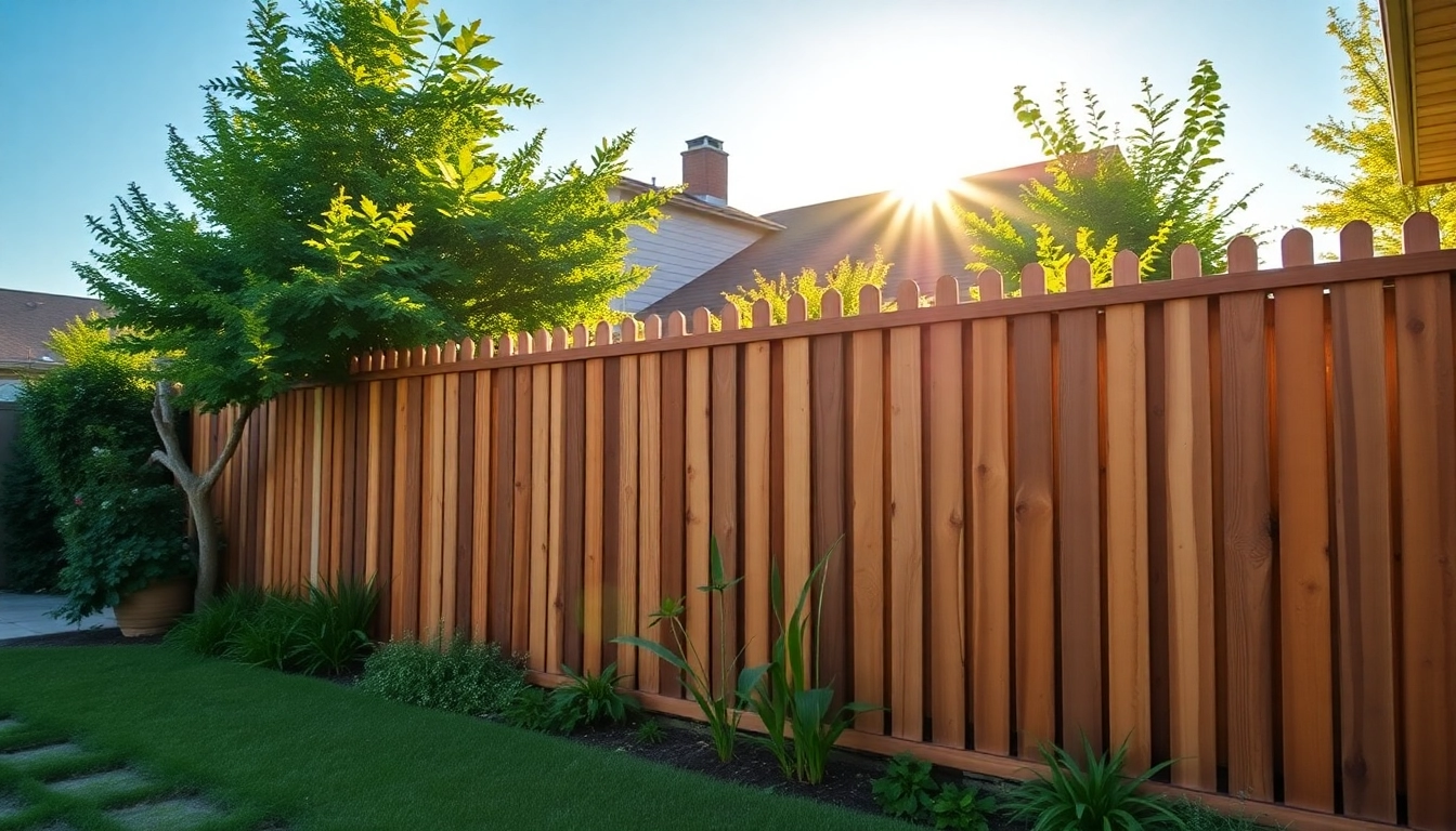 Improve your outdoor space with quality fencing from fencing companies Manchester, showcasing a stunning wooden fence.