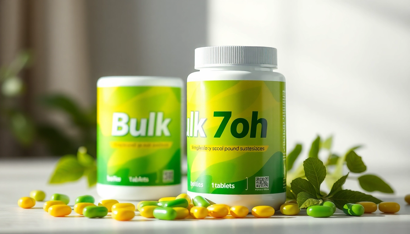 Showcase Bulk 7oh tablets in vibrant packaging, emphasizing quality and freshness.