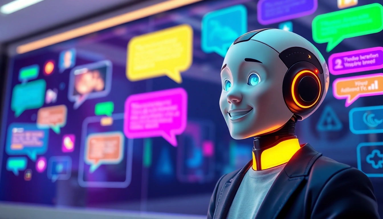 Engage with character ai no filter in a vibrant digital chat world featuring an AI character.