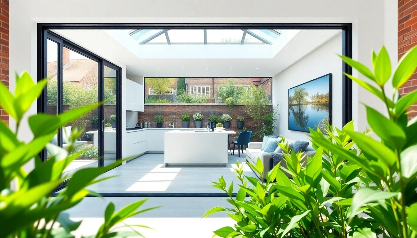 Rear extensions featuring a modern kitchen and garden lifestyle design in London.