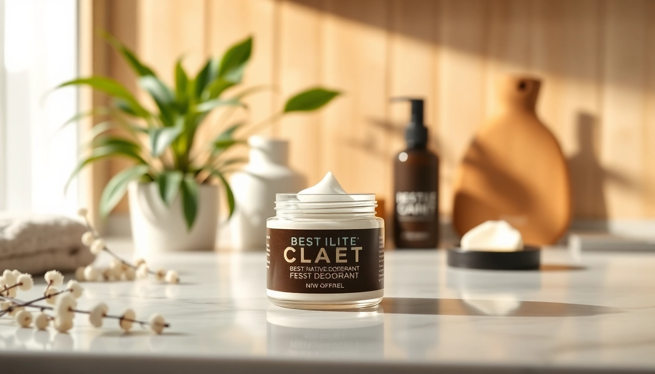 Presenting the best native deodorant in a stylish arrangement showcasing its natural appeal.