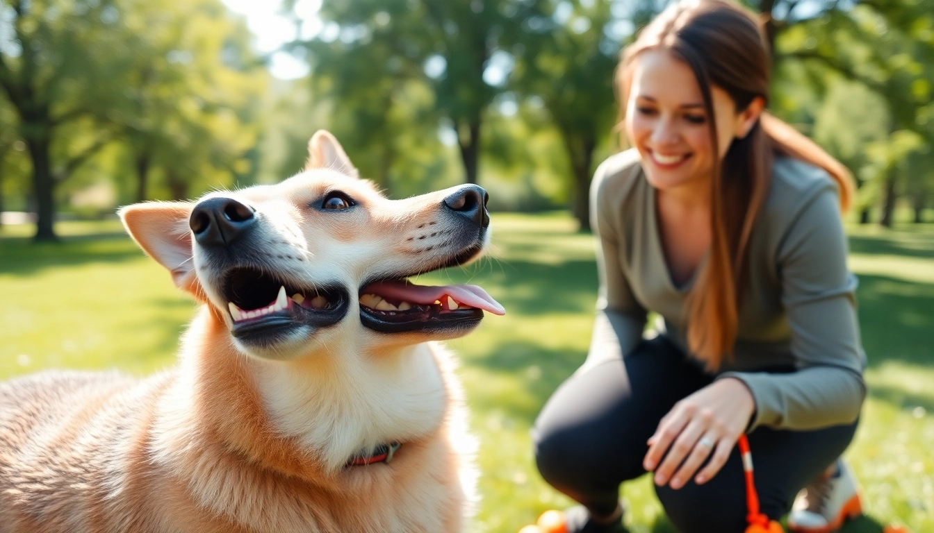 Engaging dog training session in Irvine with a focused dog and skilled trainer enhancing obedience.