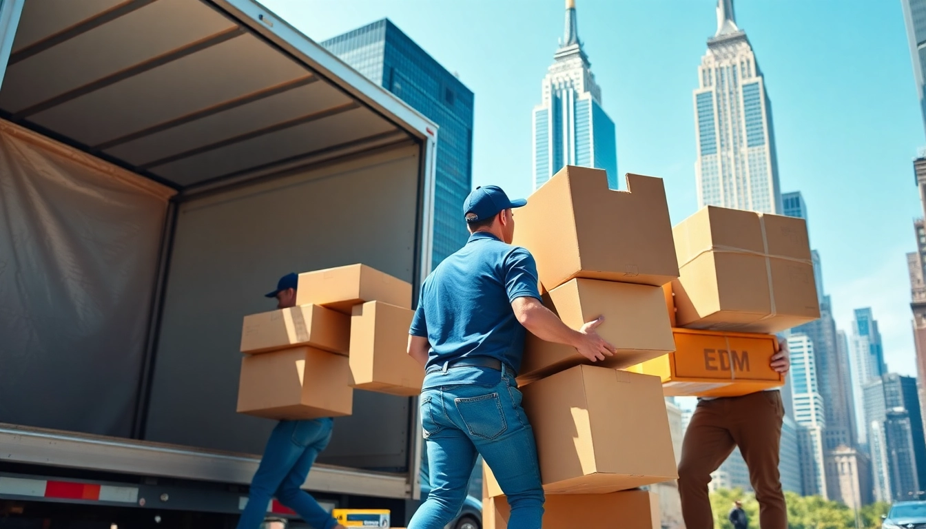 Professional movers in NYC demonstrate efficient services as a moving company nyc.