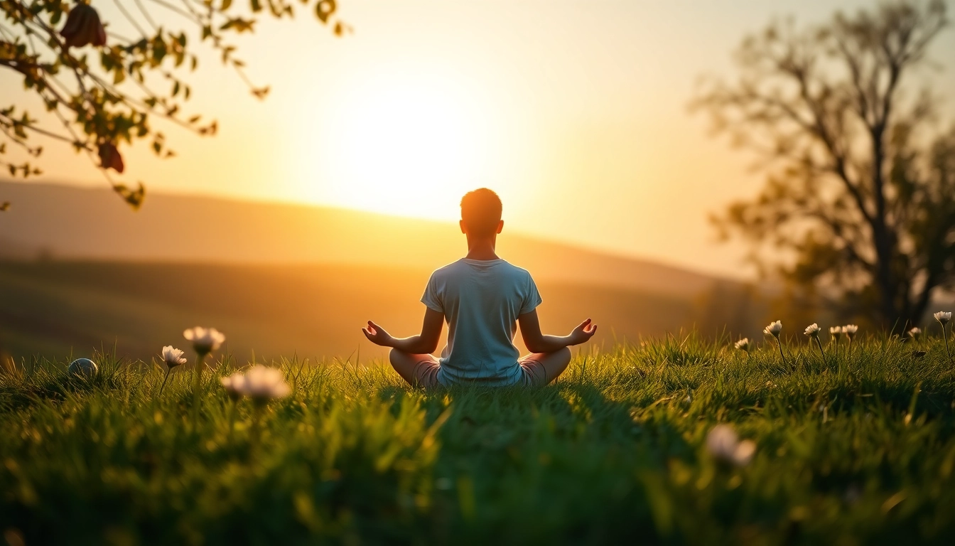 A person dealing with anxiety finds peace in nature through mindfulness practices.