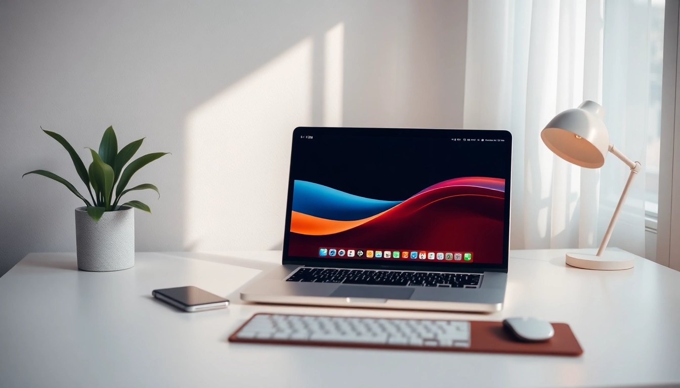 View of line電腦版官方下載 interface on a sleek laptop, showcasing user-friendly design and features.