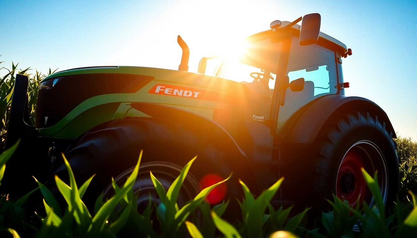 Fendt Traktor zeigt innovative Funktionen und robustes Design in einem Feld.