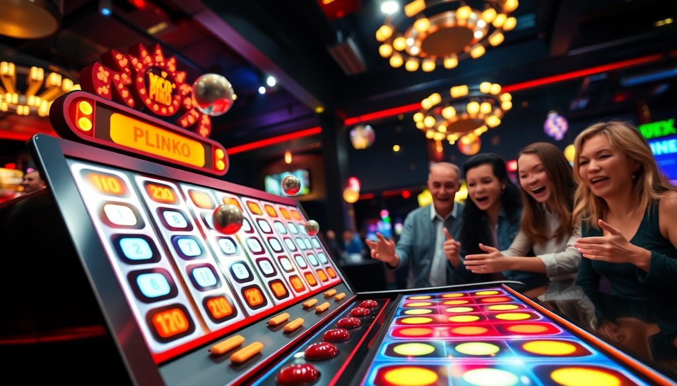 Permainan plinko indonesia yang menggembirakan dengan papan plinko berwarna cerah.