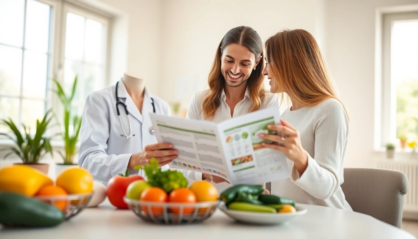 Find the best diet program with a personalized nutritionist consultation in a bright setting.