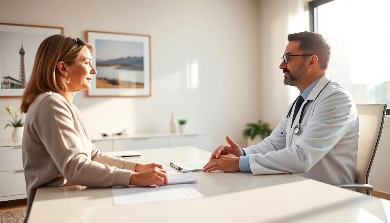 A concierge doctor consultation at parker medical las vegas with modern office ambiance.