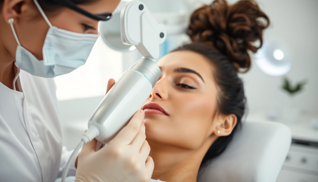 Aerolase Laser treatment in a serene clinic with a focus on advanced skincare.