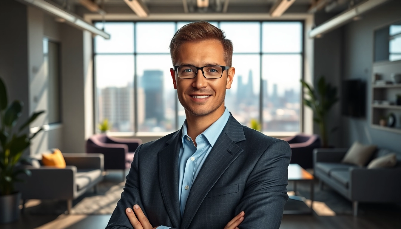 Professional Denver Corporate Headshots showcasing confidence in a modern office setting.