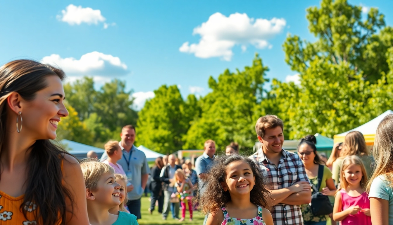 Capture the excitement of a wildfire event perth with families enjoying activities together.
