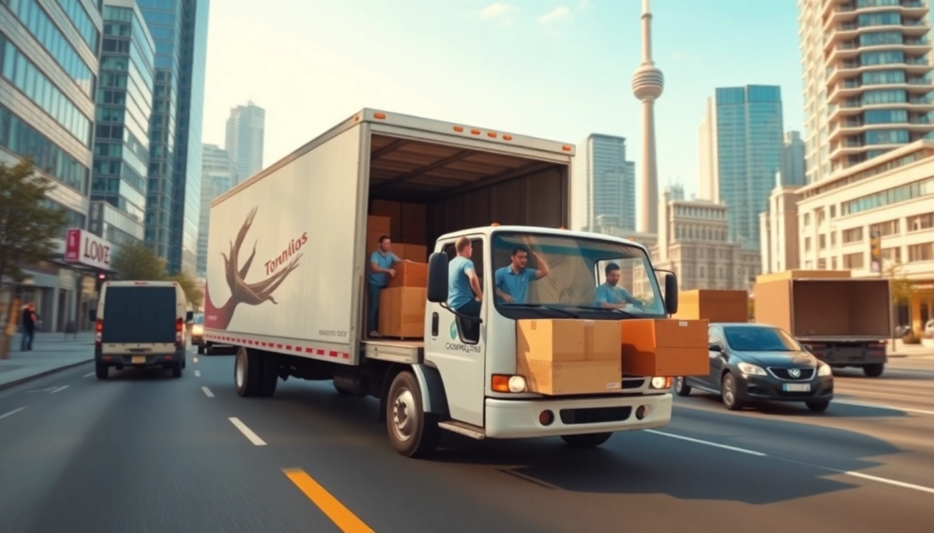 Movers handling items as part of Toronto moving companies service, showcasing professionalism.