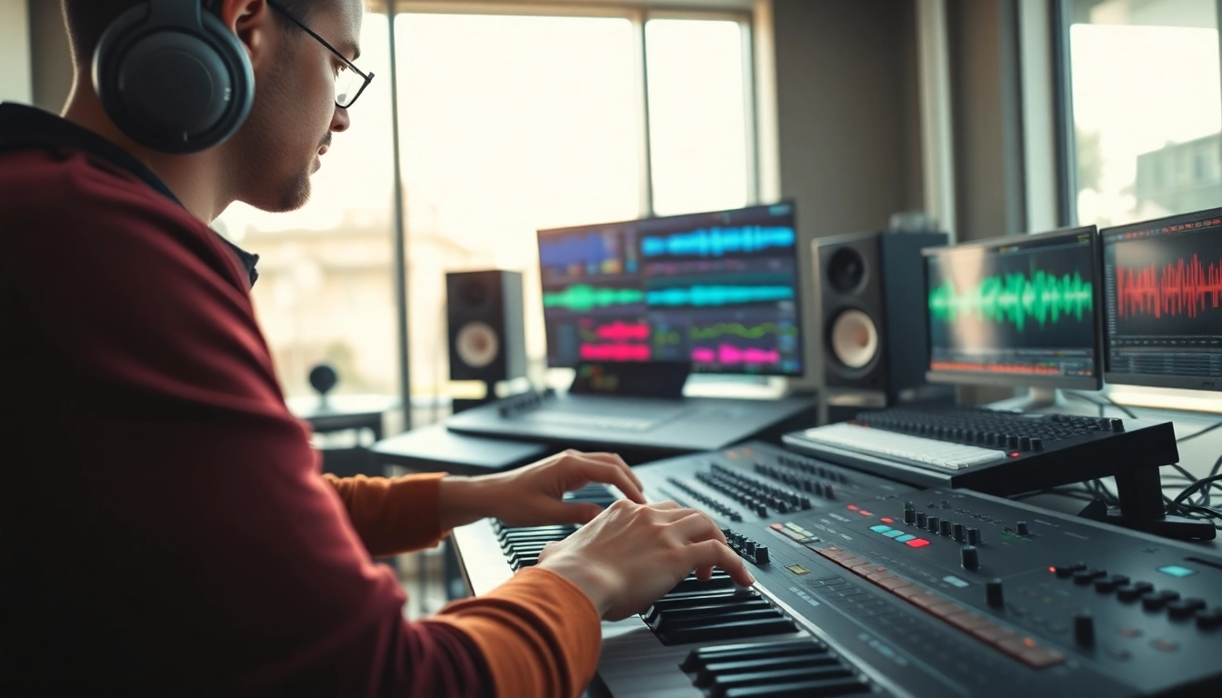 Sampling Bass one shot samples in a dynamic music studio environment.
