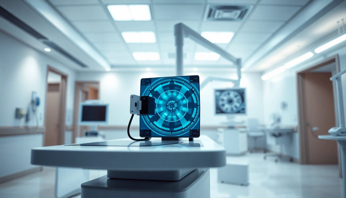 Showcasing medical parker component within a professional hospital environment.